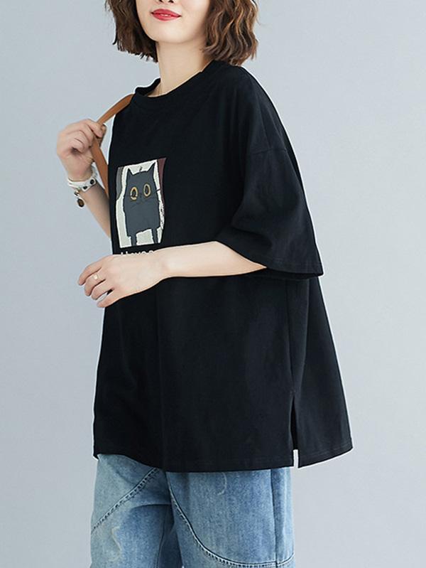 Loose Round Neck T-Shirt