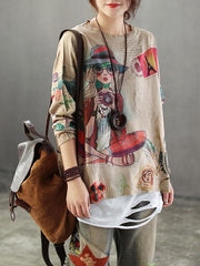Vintage Loose Sweater Tops