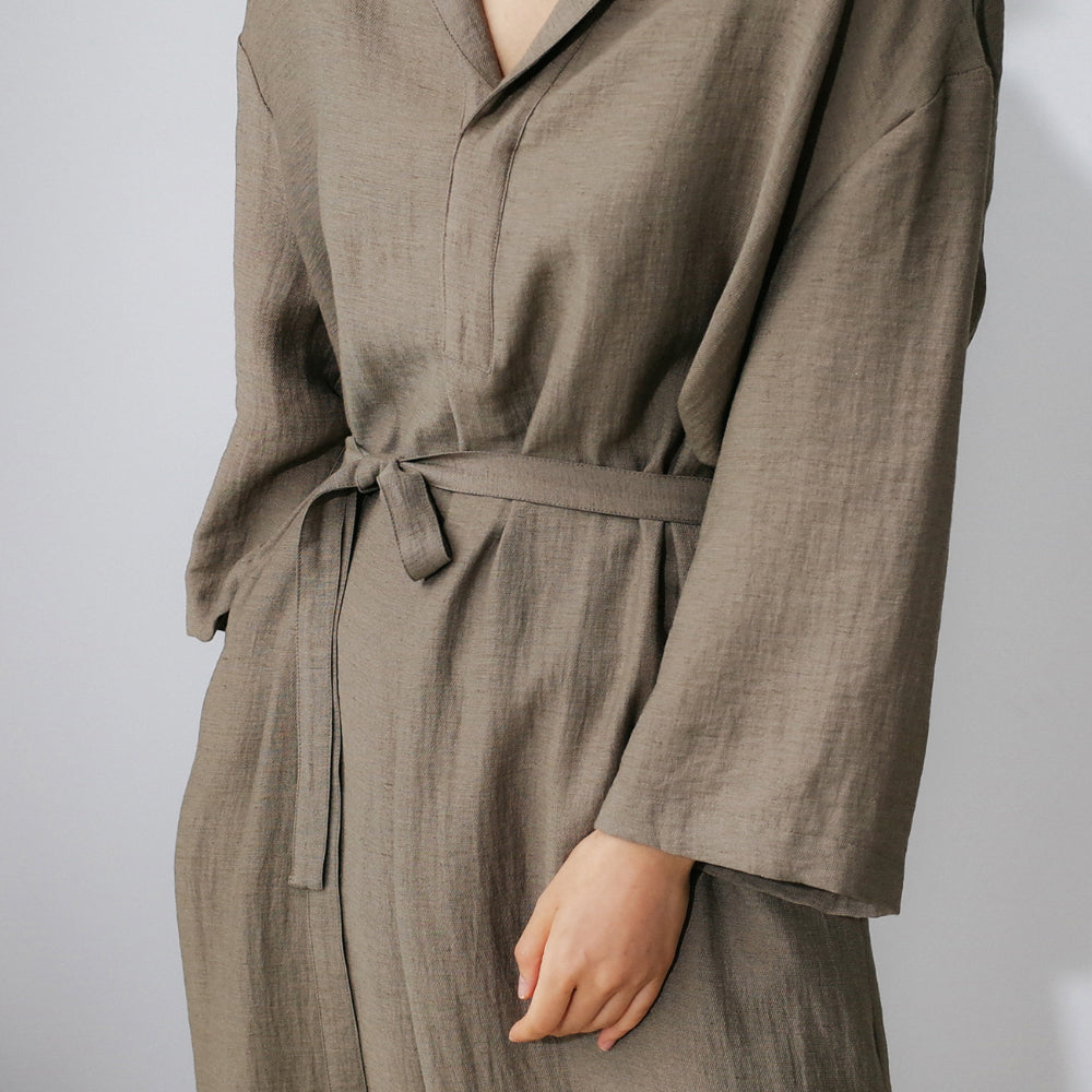 Loose Solid Color Shirt Dress