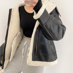 Casual Warm Fur Integrated Coat