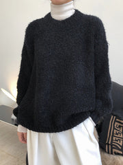 Urban Round-Neck Solid Sweater