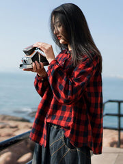 Loose Comfortable Plaid Shirt