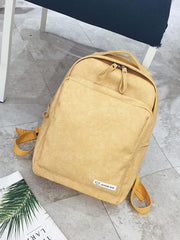 Solid Fashion Backpack Bag