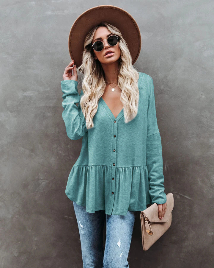 Casual Long Sleeve Knitted Cardigan Top