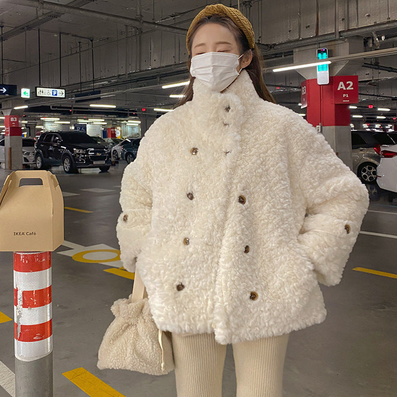 Casual Loose Double-Breasted Coat
