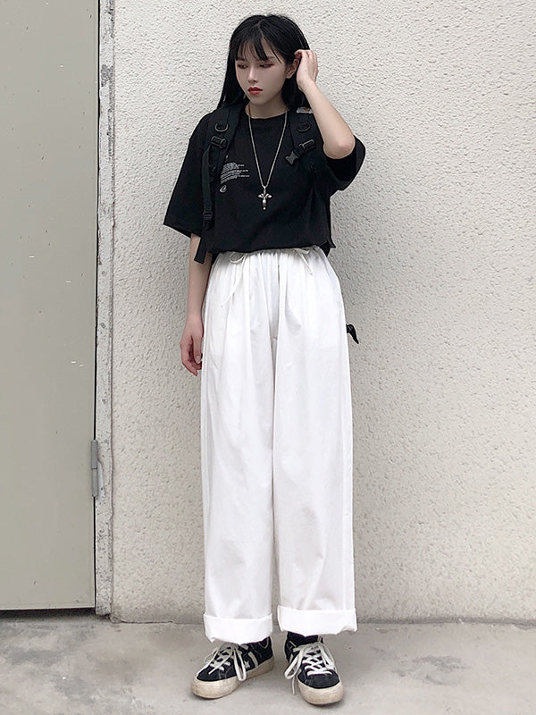 Roomy Wide-Leg Comfortable Pants