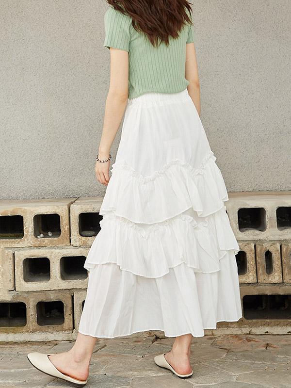 Vintage Summer Tiered Skirt