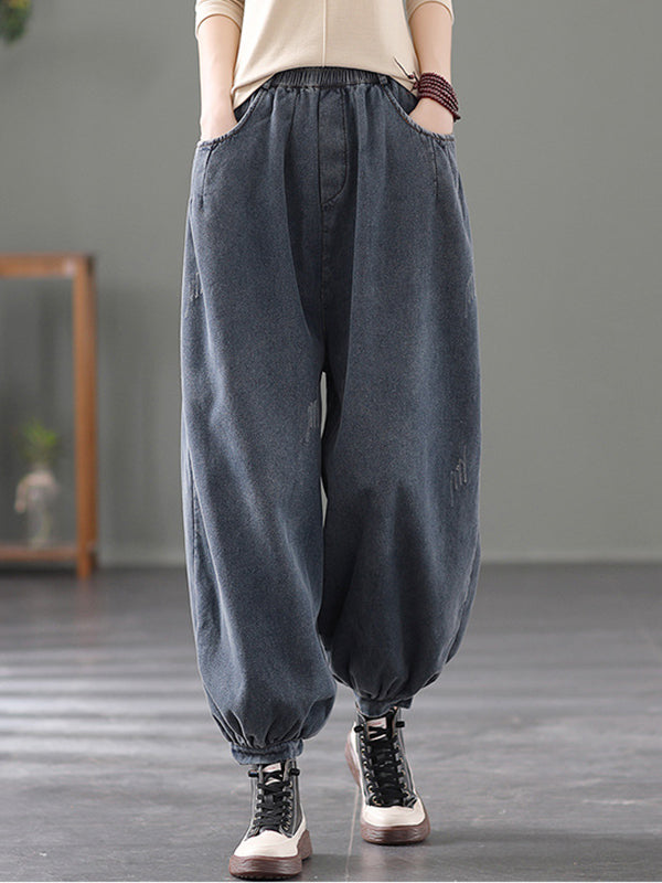 Casual Retro Baggy Denim Pants