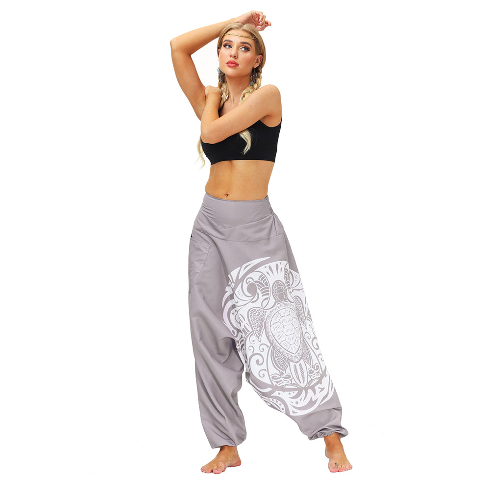 Totem Digital Print Loose Yoga Pants