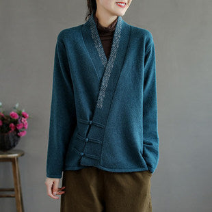 Vintage Embroidered Slouchy Coat