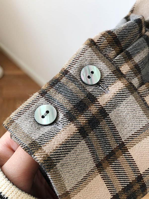 Vintage Plaid Casual Shirt