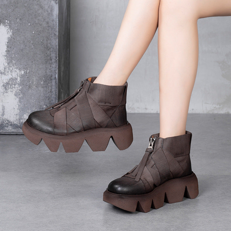 Vintage Platform Ankle Boots