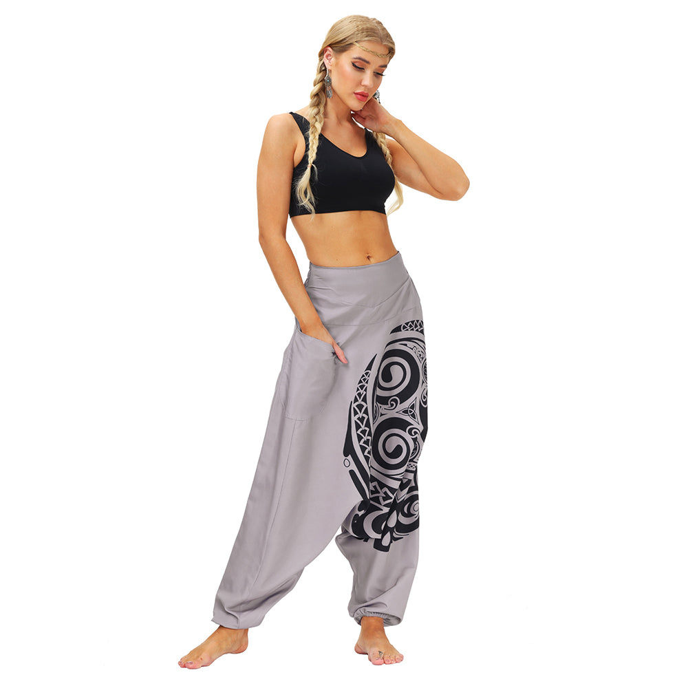 Totem Digital Print Loose Yoga Pants