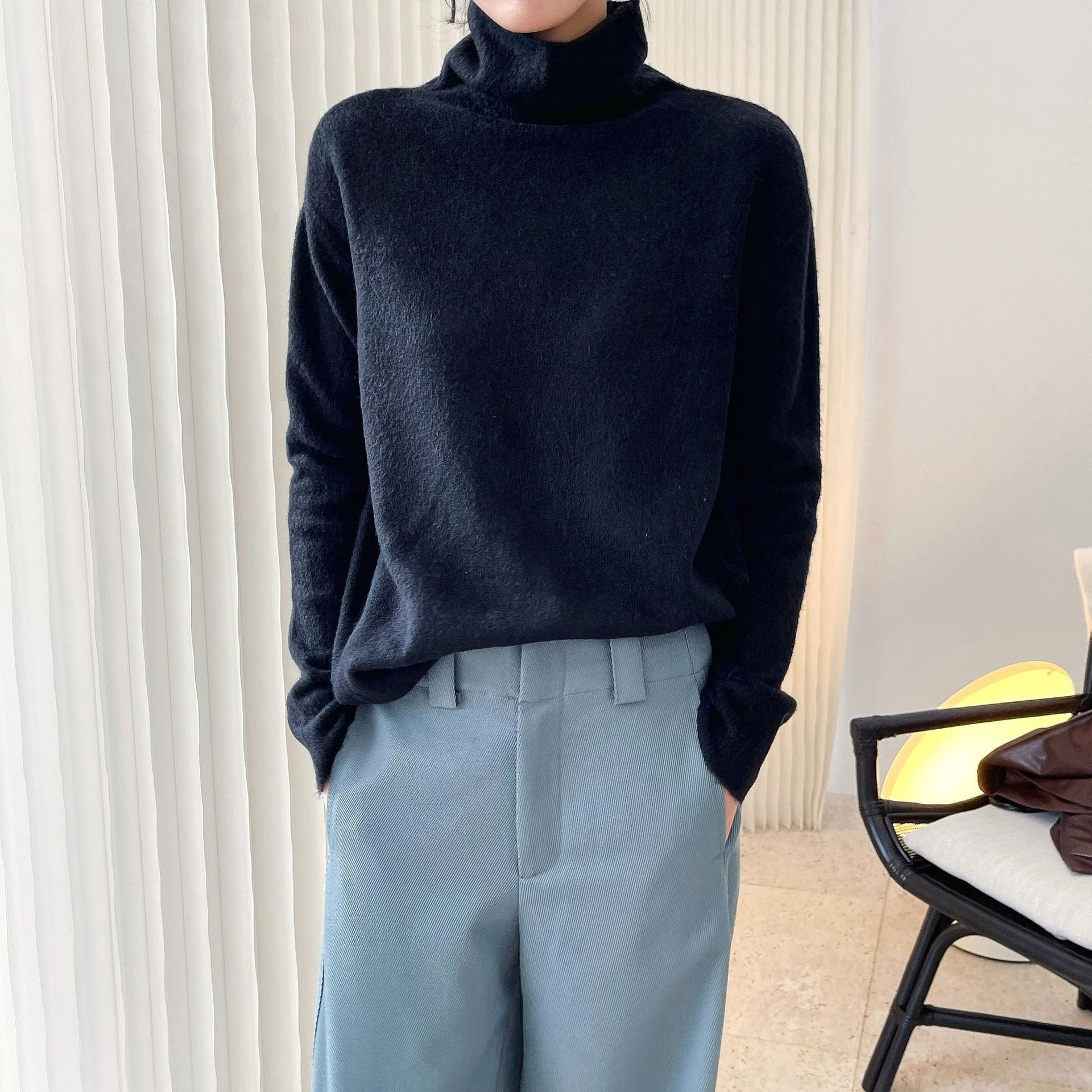 Casual Comfortable Turtleneck Sweater