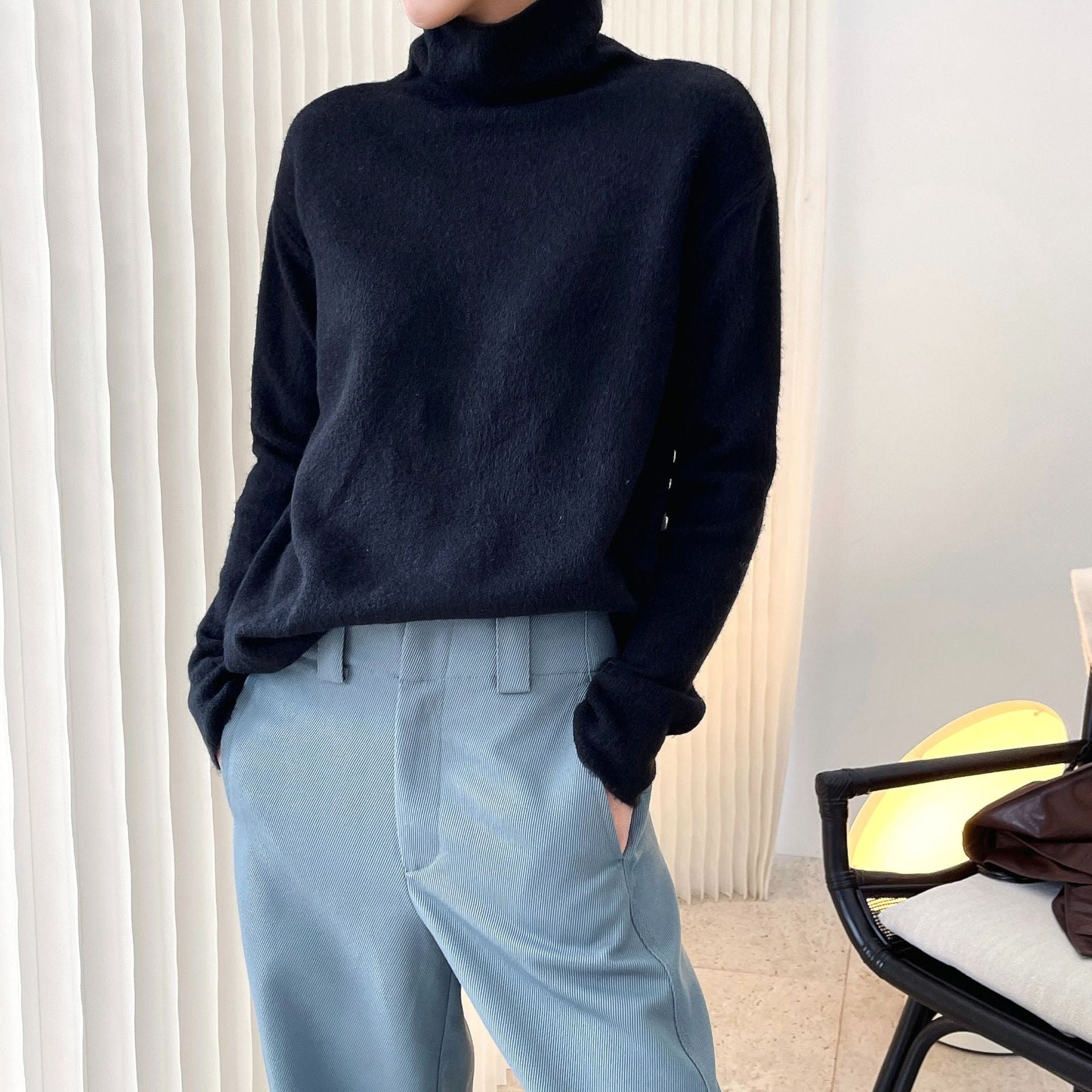 Casual Comfortable Turtleneck Sweater