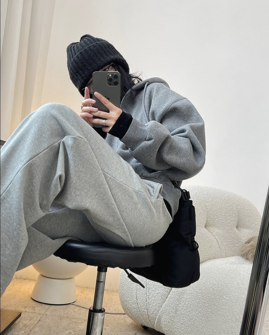 Casual Thicken Solid Color Zipper Sport Outwear