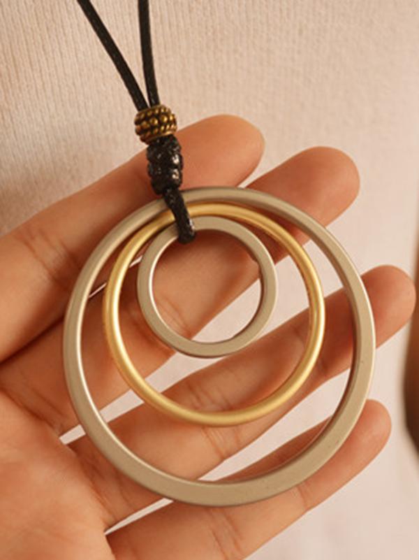 Simple Multi-layer Circle Necklace