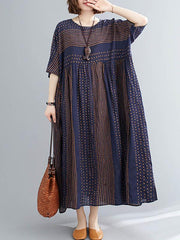 Original Stripe Round-Neck Dress