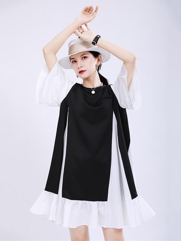 Fashion Original Split-Joint Graceful Mini Dress