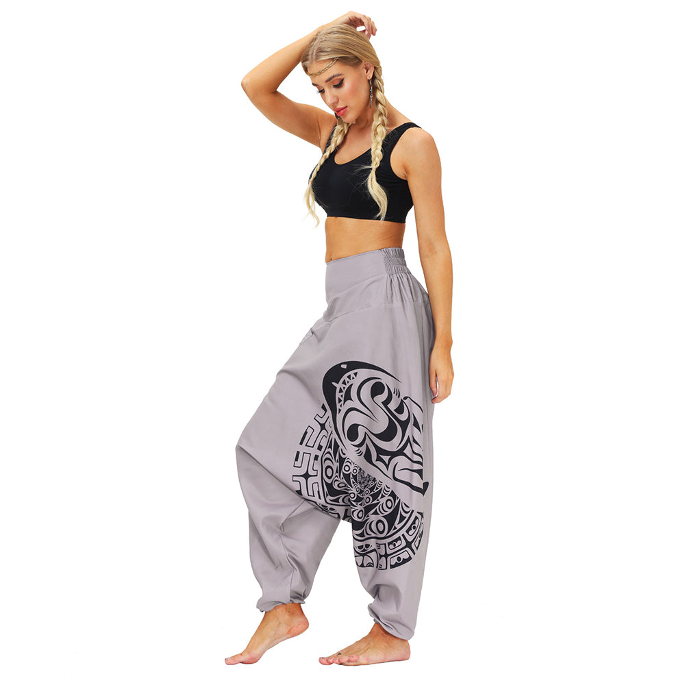 Totem Digital Print Loose Yoga Pants