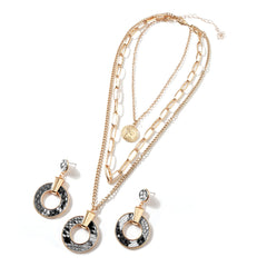 Multilayers Bohemian Earrings & Necklace Set