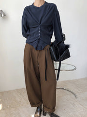 Women Irregular Loose Bottoming Shirt