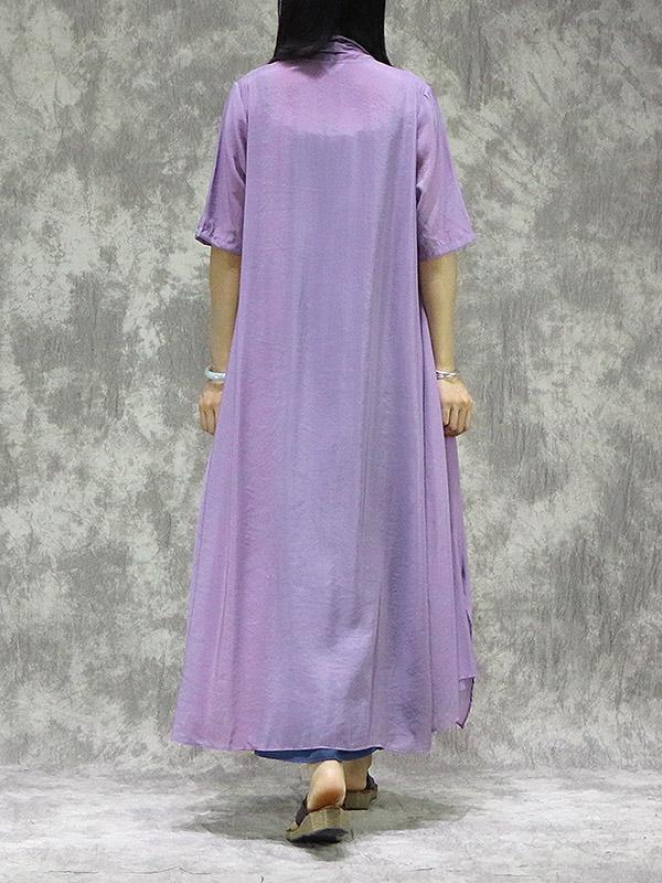 Loose Light Solid Long Cover-Up