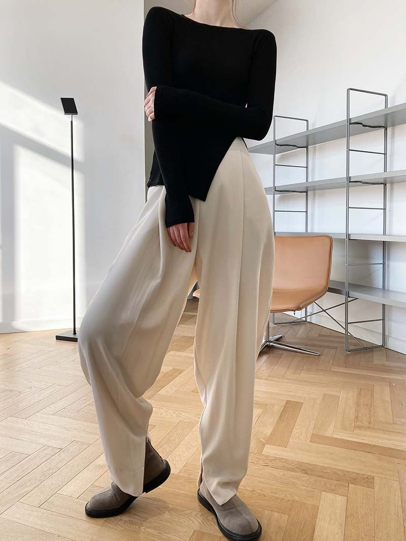 High-Waist Suit Harem Pants Tapered Pants