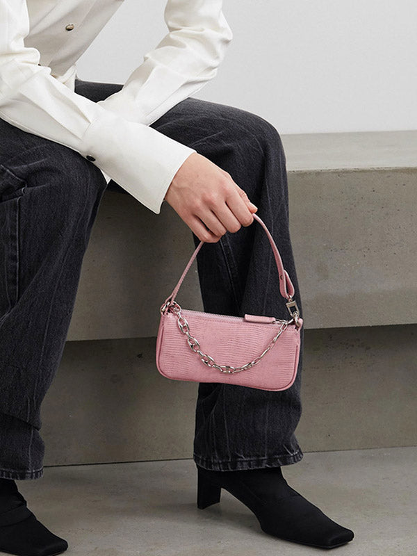 Casual Solid Chain Simpel Shoulder Bag