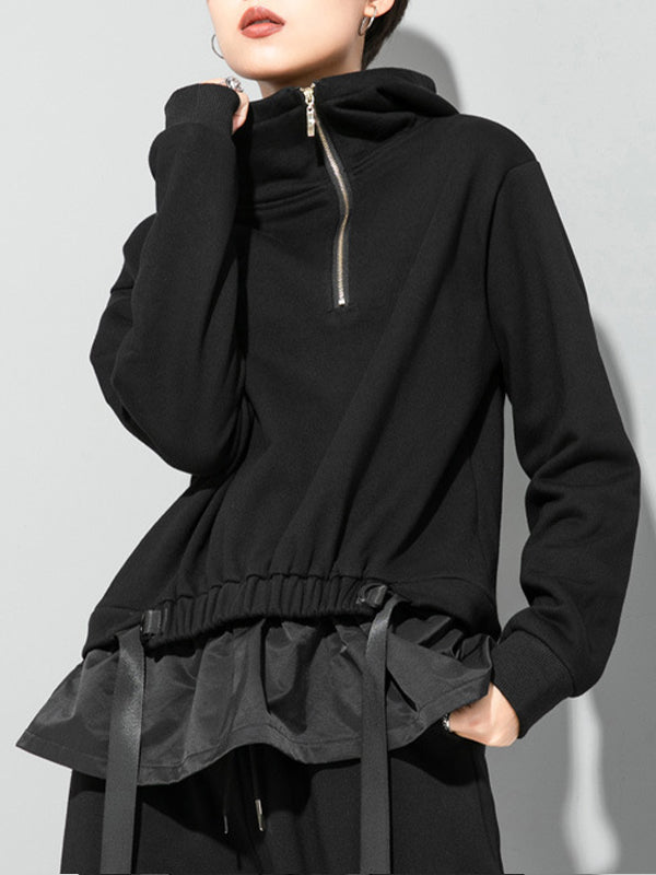 Women Hooded Long Sleeve Casual Sweatshirt