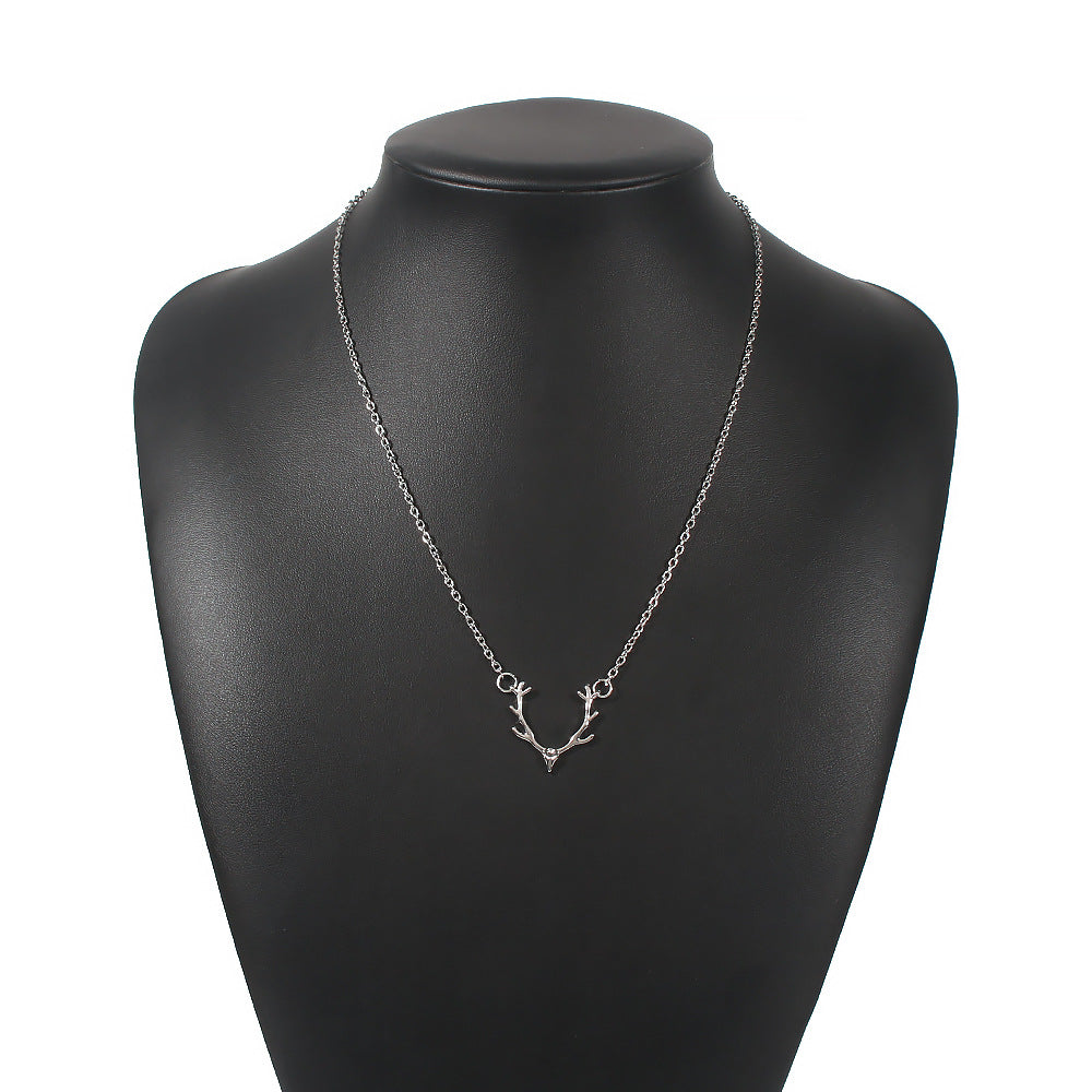 Women Simple Elk Sweet Necklace