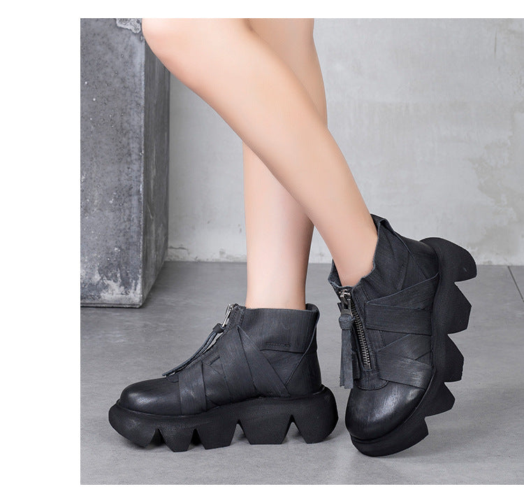 Vintage Platform Ankle Boots