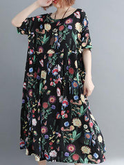 Summer New Loose Oversize Printed Dress