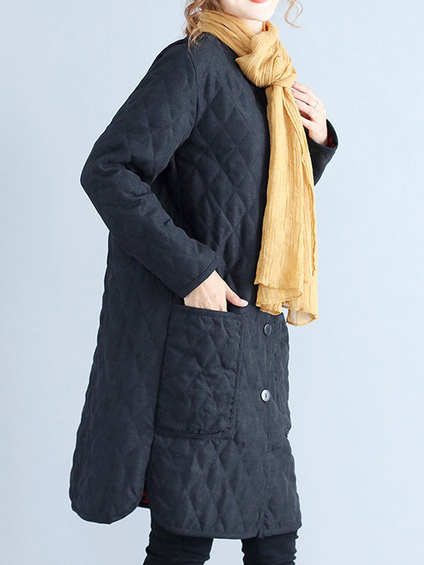 Original Solid Warm Outerwear&Coats