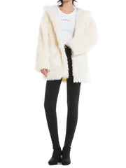 Hooded Solid Thick Coat