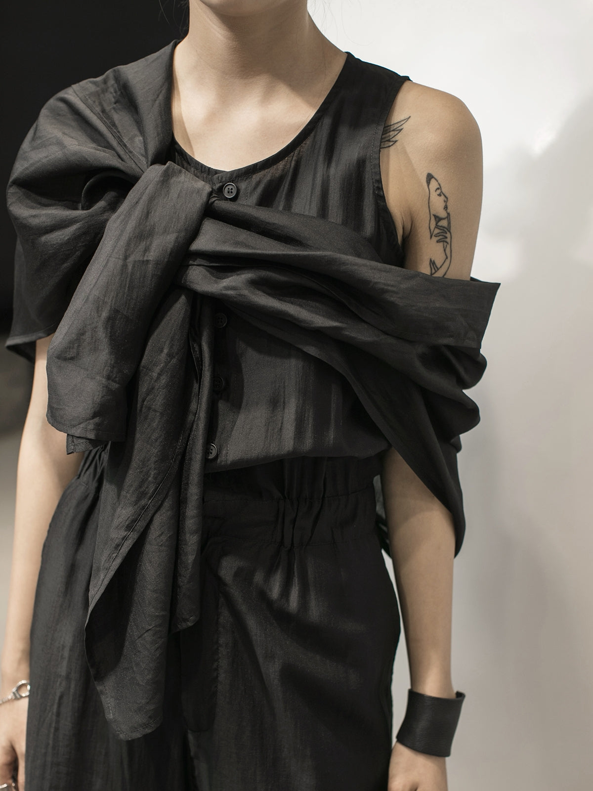 Original Solid Sleeveless Wide Leg Jumpsuits