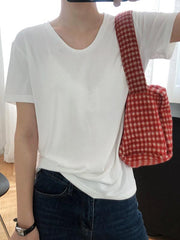 Casual Simple Solid-Color Comfortable T-Shirt