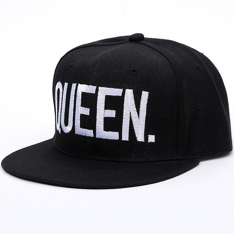 1PC KING QUEEN Embroidered Caps Lover Men Women