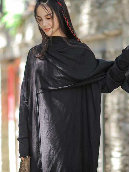 Simple Back-Strap Solid Loose Maxi Dresses
