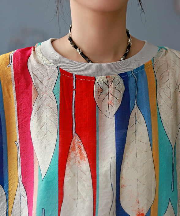Round Neck Printed Half Sleeves T-Shirt
