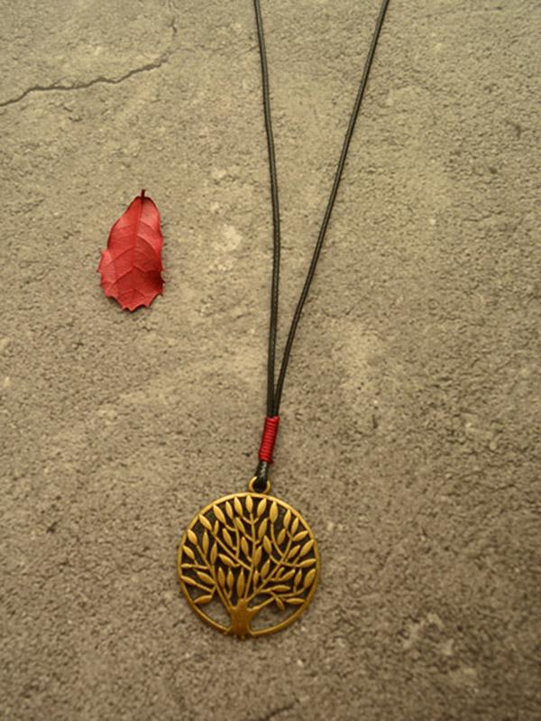 Vintage Ethnic Style Tree Long Necklace