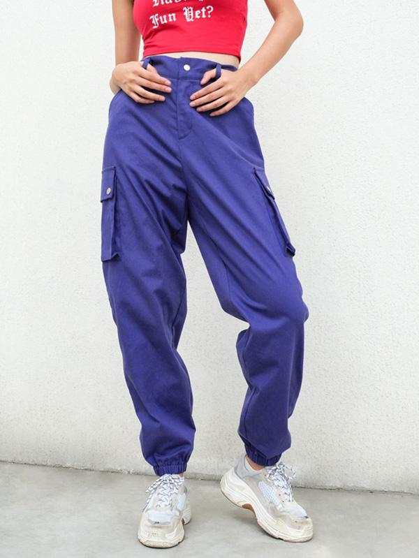 Pockets Loose Long Athletic Pants