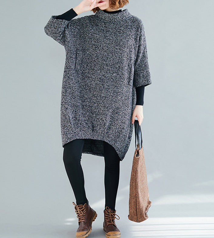 Plus Size Knitted Loose Dress