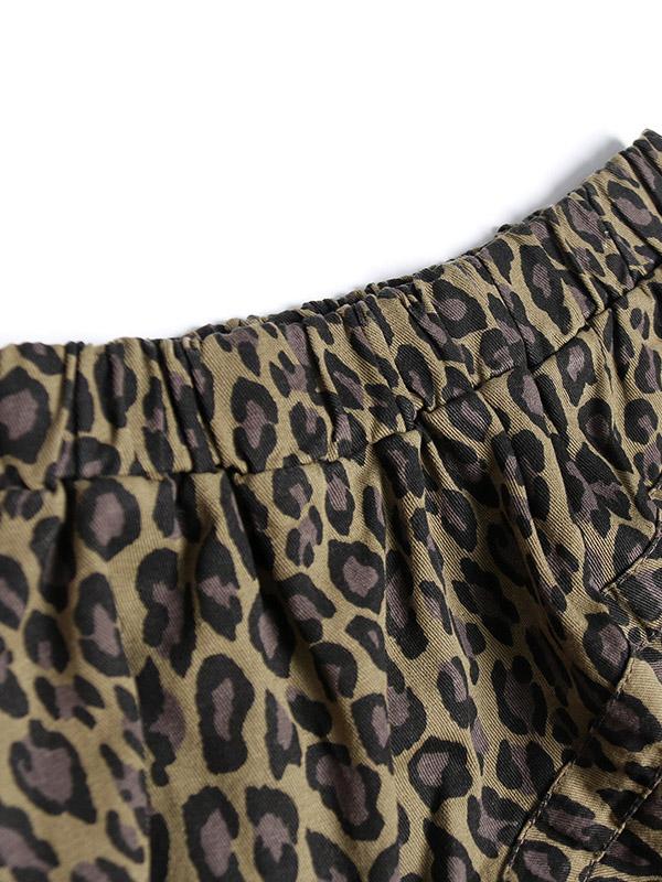 Camouflage Cropped Mesh Splicing Skirt