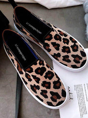 Leopard Print Casual Flat Shoes