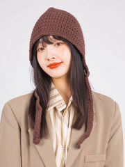 Retro Warm Ear Protection Versatile Knit Hat