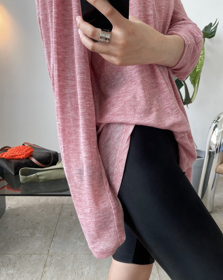 Sun-protective Simple Solid Long Sleeves T-shirt