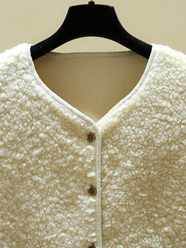 Loose Warm Lambswool Vest