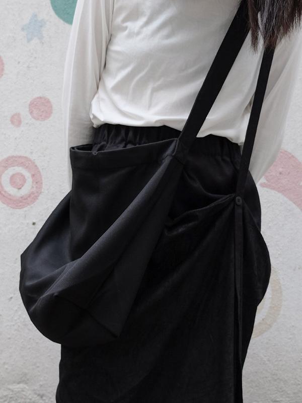 Original Simple Solide One-shoulder Crossbody Bag