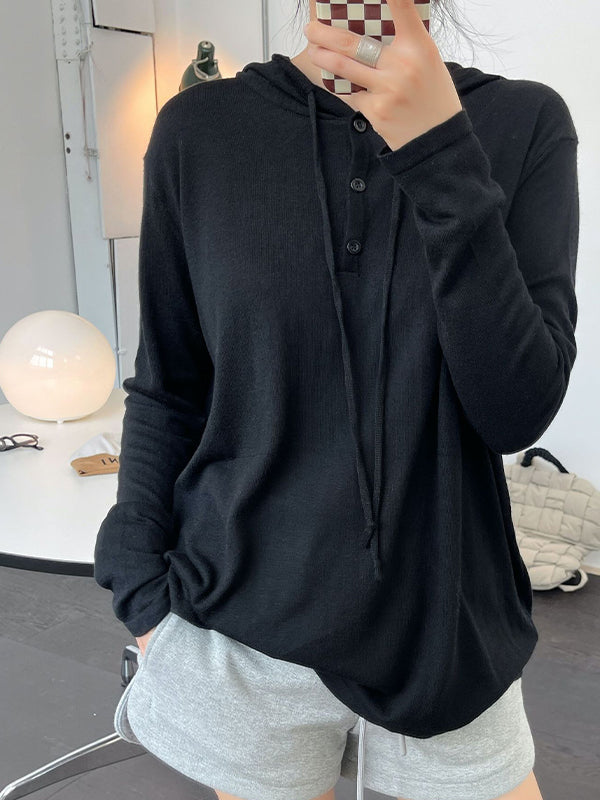 Soft And Comfortable Hooded Wool Sweater